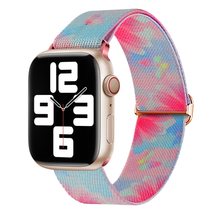 Bracelet de montre de remplacement en nylon à motif peint, pour Apple Watch SE 2023 44mm, pour Apple Watch Ultra 49mm, pour Apple Watch SE 2023 40mm, pour Apple Watch 8 41mm, pour Apple Watch 8 45mm, pour Apple Watch Ultra 2 49mm