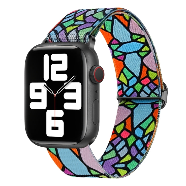 Bracelet de montre de remplacement en nylon à motif peint, pour Apple Watch SE 2023 44mm, pour Apple Watch Ultra 49mm, pour Apple Watch SE 2023 40mm, pour Apple Watch 8 41mm, pour Apple Watch 8 45mm, pour Apple Watch Ultra 2 49mm