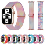 Bracelet de montre de remplacement en nylon à motif peint, pour Apple Watch SE 2023 44mm, pour Apple Watch Ultra 49mm, pour Apple Watch SE 2023 40mm, pour Apple Watch 8 41mm, pour Apple Watch 8 45mm, pour Apple Watch Ultra 2 49mm