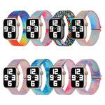 Painted Pattern Nylon Replacement Watch Band, For Apple Watch 4 44mm, For Apple Watch 4 40mm, For Apple Watch 3 38mm, For Apple Watch 3 42mm, For Apple Watch 2 42mm, For Apple Watch 2 38mm