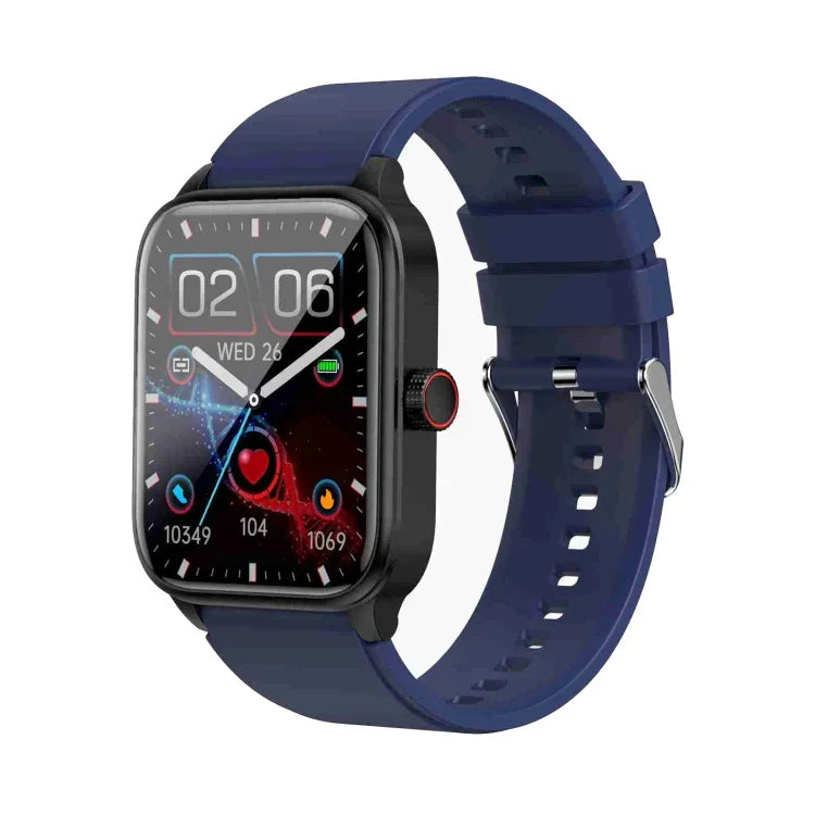 Montre intelligente ET540 avec bracelet en silicone étanche IP67 de 1,91 pouces, prend en charge l'ECG / la mesure non invasive de la glycémie, ET540 (bleu), ET540 (rouge)