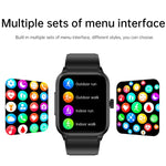 Montre intelligente ET540 avec bracelet en silicone étanche IP67 de 1,91 pouces, prend en charge l'ECG / la mesure non invasive de la glycémie, ET540 (bleu), ET540 (rouge)