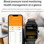 Montre intelligente ET540 avec bracelet en silicone étanche IP67 de 1,91 pouces, prend en charge l'ECG / la mesure non invasive de la glycémie, ET540 (bleu), ET540 (rouge)
