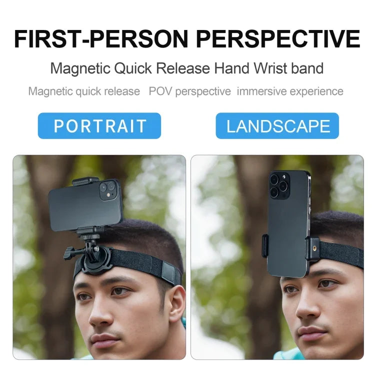 Support de caméra d'action magnétique STARTRC POV, bandeau à dégagement rapide