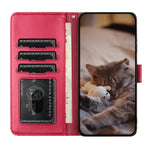 Étui de téléphone en cuir avec motif chat en relief et cordon, pour iPhone 16e / 17e, pour iPhone 17 Pro Max, pour iPhone 17 Pro, pour iPhone 17, pour iPhone Air, pour iPhone 16 Pro Max, pour iPhone 16 Pro, pour iPhone 16 Plus, pour iPhone 16