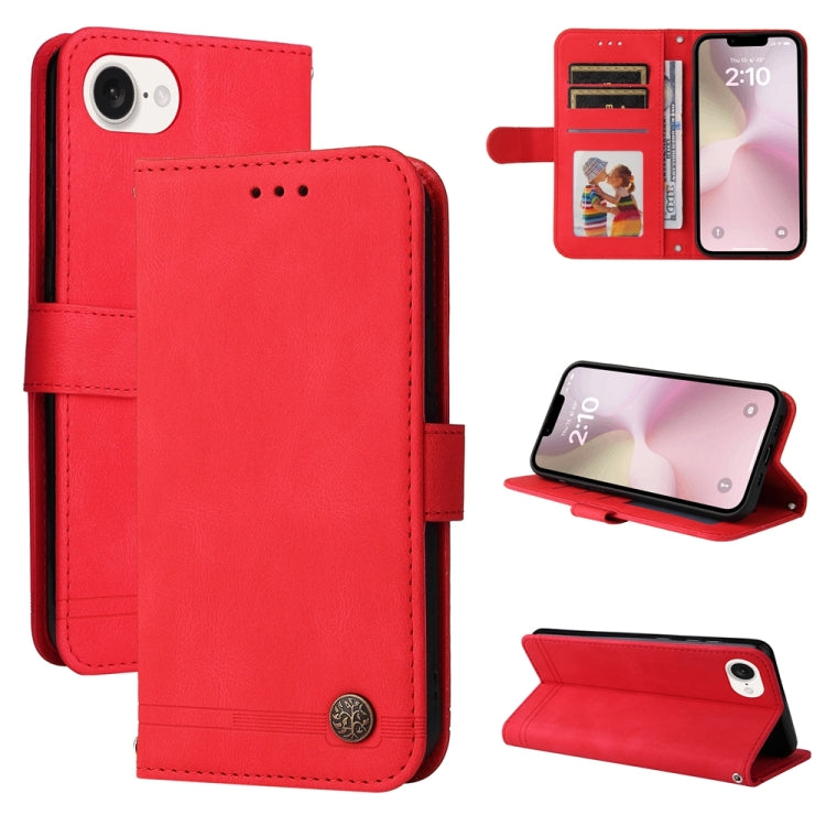 Étui de téléphone en cuir Life Tree, sensation douce, pour iPhone 17e / 16e, pour iPhone 17 Pro Max, pour iPhone 17 Pro, pour iPhone 17, pour iPhone Air, pour iPhone 16 Pro Max, pour iPhone 16 Pro, pour iPhone 16 Plus, pour iPhone 16