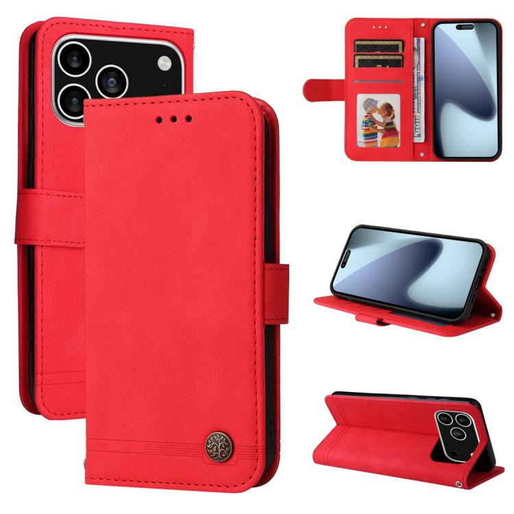 Étui de téléphone en cuir Life Tree, sensation douce, pour iPhone 17e / 16e, pour iPhone 17 Pro Max, pour iPhone 17 Pro, pour iPhone 17, pour iPhone Air, pour iPhone 16 Pro Max, pour iPhone 16 Pro, pour iPhone 16 Plus, pour iPhone 16