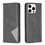 Coque de téléphone magnétique en cuir texturé losange, pour iPhone 17 Pro Max, pour iPhone 17 Pro, pour iPhone 17, pour iPhone Air, pour iPhone 16 Pro Max, pour iPhone 16 Pro, pour iPhone 16 Plus, pour iPhone 16