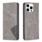 Coque de téléphone magnétique en cuir texturé losange, pour iPhone 17 Pro Max, pour iPhone 17 Pro, pour iPhone 17, pour iPhone Air, pour iPhone 16 Pro Max, pour iPhone 16 Pro, pour iPhone 16 Plus, pour iPhone 16
