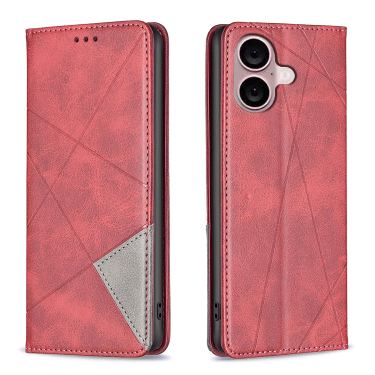 Coque de téléphone magnétique en cuir texturé losange, pour iPhone 17 Pro Max, pour iPhone 17 Pro, pour iPhone 17, pour iPhone Air, pour iPhone 16 Pro Max, pour iPhone 16 Pro, pour iPhone 16 Plus, pour iPhone 16