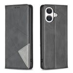 Coque de téléphone magnétique en cuir texturé losange, pour iPhone 17 Pro Max, pour iPhone 17 Pro, pour iPhone 17, pour iPhone Air, pour iPhone 16 Pro Max, pour iPhone 16 Pro, pour iPhone 16 Plus, pour iPhone 16