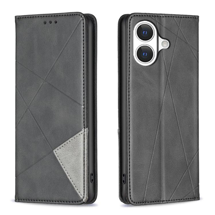 Coque de téléphone magnétique en cuir texturé losange, pour iPhone 17 Pro Max, pour iPhone 17 Pro, pour iPhone 17, pour iPhone Air, pour iPhone 16 Pro Max, pour iPhone 16 Pro, pour iPhone 16 Plus, pour iPhone 16