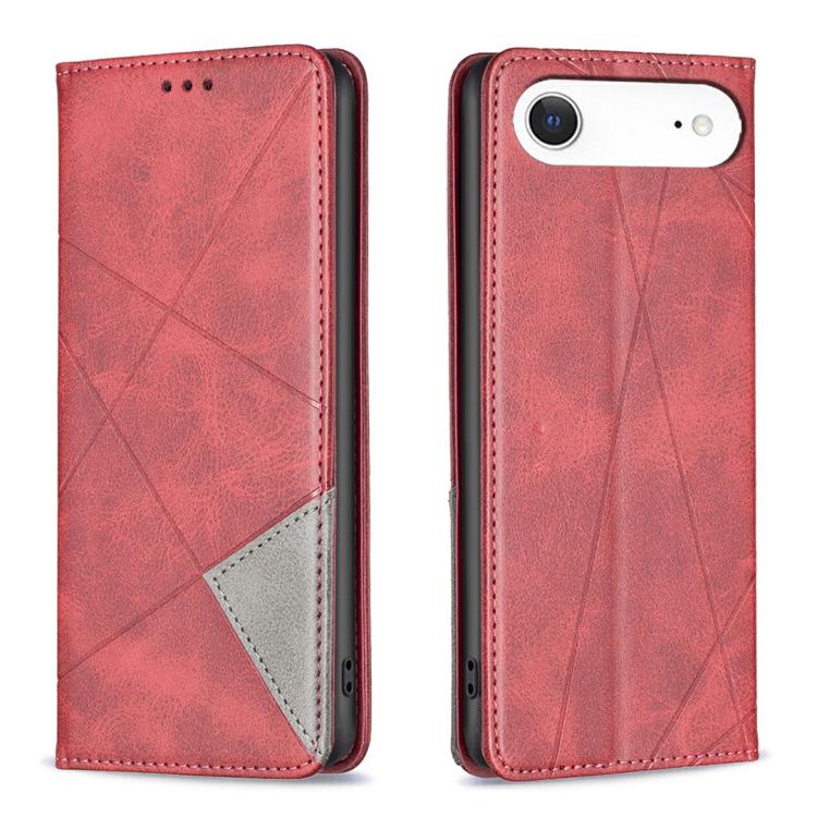 Coque de téléphone magnétique en cuir texturé losange, pour iPhone 17 Pro Max, pour iPhone 17 Pro, pour iPhone 17, pour iPhone Air, pour iPhone 16 Pro Max, pour iPhone 16 Pro, pour iPhone 16 Plus, pour iPhone 16