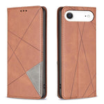 Coque de téléphone magnétique en cuir texturé losange, pour iPhone 17 Pro Max, pour iPhone 17 Pro, pour iPhone 17, pour iPhone Air, pour iPhone 16 Pro Max, pour iPhone 16 Pro, pour iPhone 16 Plus, pour iPhone 16