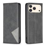 Coque de téléphone magnétique en cuir texturé losange, pour iPhone 17 Pro Max, pour iPhone 17 Pro, pour iPhone 17, pour iPhone Air, pour iPhone 16 Pro Max, pour iPhone 16 Pro, pour iPhone 16 Plus, pour iPhone 16