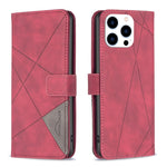 Étui de téléphone en cuir texturé losange avec boucle magnétique, Pour iPhone 17 Pro Max, Pour iPhone 17 Pro, Pour iPhone 17, Pour iPhone Air, Pour iPhone 16 Pro Max, Pour iPhone 16 Pro, Pour iPhone 16 Plus, Pour iPhone 16