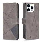 Étui de téléphone en cuir texturé losange avec boucle magnétique, Pour iPhone 17 Pro Max, Pour iPhone 17 Pro, Pour iPhone 17, Pour iPhone Air, Pour iPhone 16 Pro Max, Pour iPhone 16 Pro, Pour iPhone 16 Plus, Pour iPhone 16
