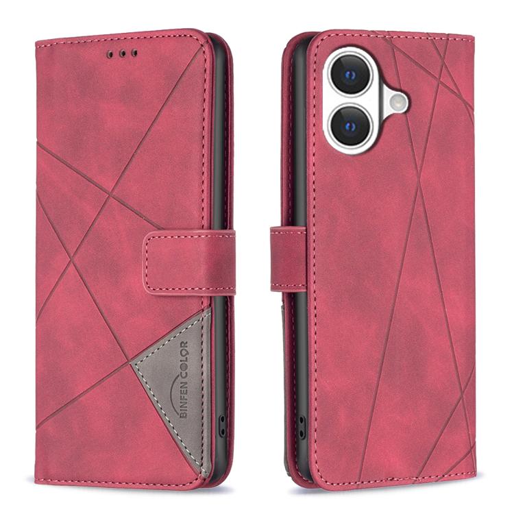 Étui de téléphone en cuir texturé losange avec boucle magnétique, Pour iPhone 17 Pro Max, Pour iPhone 17 Pro, Pour iPhone 17, Pour iPhone Air, Pour iPhone 16 Pro Max, Pour iPhone 16 Pro, Pour iPhone 16 Plus, Pour iPhone 16