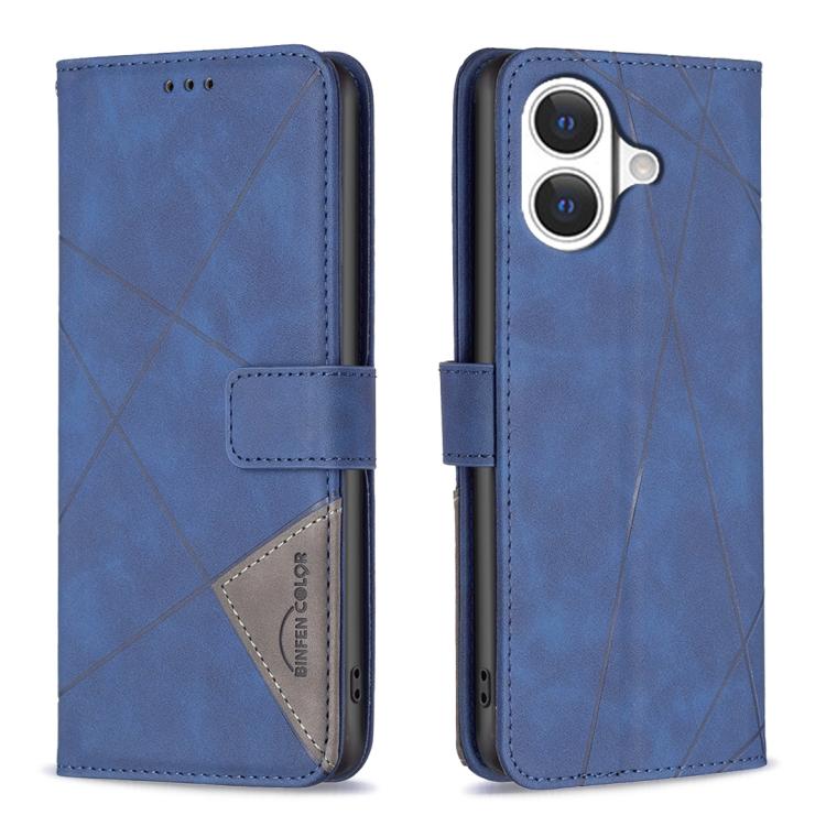 Étui de téléphone en cuir texturé losange avec boucle magnétique, Pour iPhone 17 Pro Max, Pour iPhone 17 Pro, Pour iPhone 17, Pour iPhone Air, Pour iPhone 16 Pro Max, Pour iPhone 16 Pro, Pour iPhone 16 Plus, Pour iPhone 16