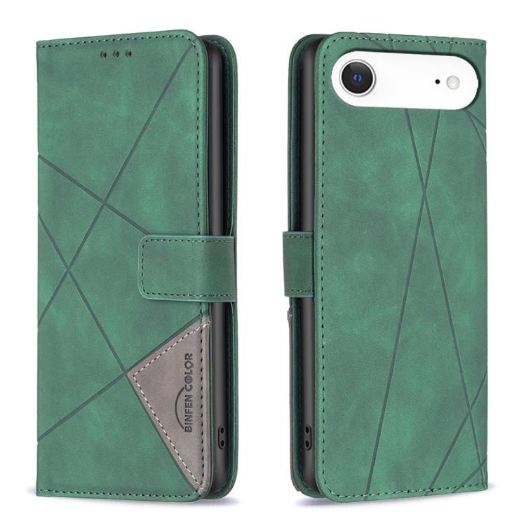 Étui de téléphone en cuir texturé losange avec boucle magnétique, Pour iPhone 17 Pro Max, Pour iPhone 17 Pro, Pour iPhone 17, Pour iPhone Air, Pour iPhone 16 Pro Max, Pour iPhone 16 Pro, Pour iPhone 16 Plus, Pour iPhone 16