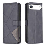 Étui de téléphone en cuir texturé losange avec boucle magnétique, Pour iPhone 17 Pro Max, Pour iPhone 17 Pro, Pour iPhone 17, Pour iPhone Air, Pour iPhone 16 Pro Max, Pour iPhone 16 Pro, Pour iPhone 16 Plus, Pour iPhone 16