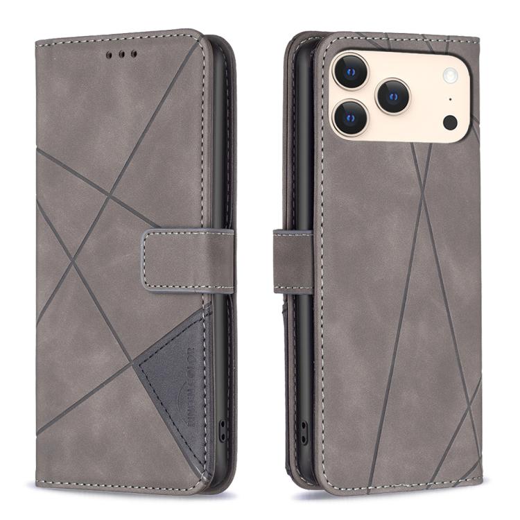 Étui de téléphone en cuir texturé losange avec boucle magnétique, Pour iPhone 17 Pro Max, Pour iPhone 17 Pro, Pour iPhone 17, Pour iPhone Air, Pour iPhone 16 Pro Max, Pour iPhone 16 Pro, Pour iPhone 16 Plus, Pour iPhone 16