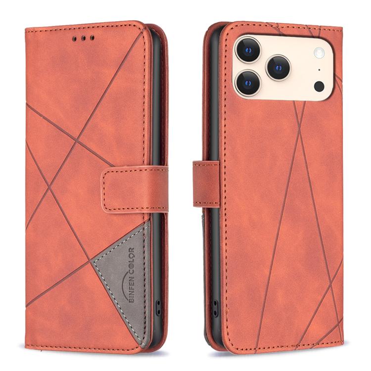 Étui de téléphone en cuir texturé losange avec boucle magnétique, Pour iPhone 17 Pro Max, Pour iPhone 17 Pro, Pour iPhone 17, Pour iPhone Air, Pour iPhone 16 Pro Max, Pour iPhone 16 Pro, Pour iPhone 16 Plus, Pour iPhone 16