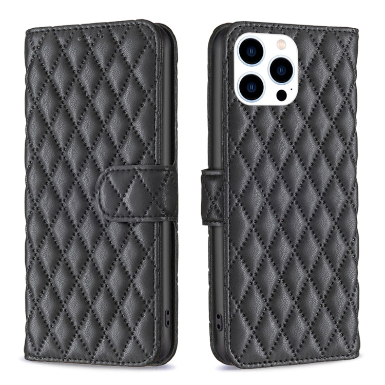 Étui portefeuille en cuir à rabat en treillis diamanté, pour iPhone 17e / 16e, pour iPhone 17 Pro Max, pour iPhone 17 Pro, pour iPhone 17, pour iPhone Air, pour iPhone 16 Pro Max, pour iPhone 16 Pro, pour iPhone 16 Plus