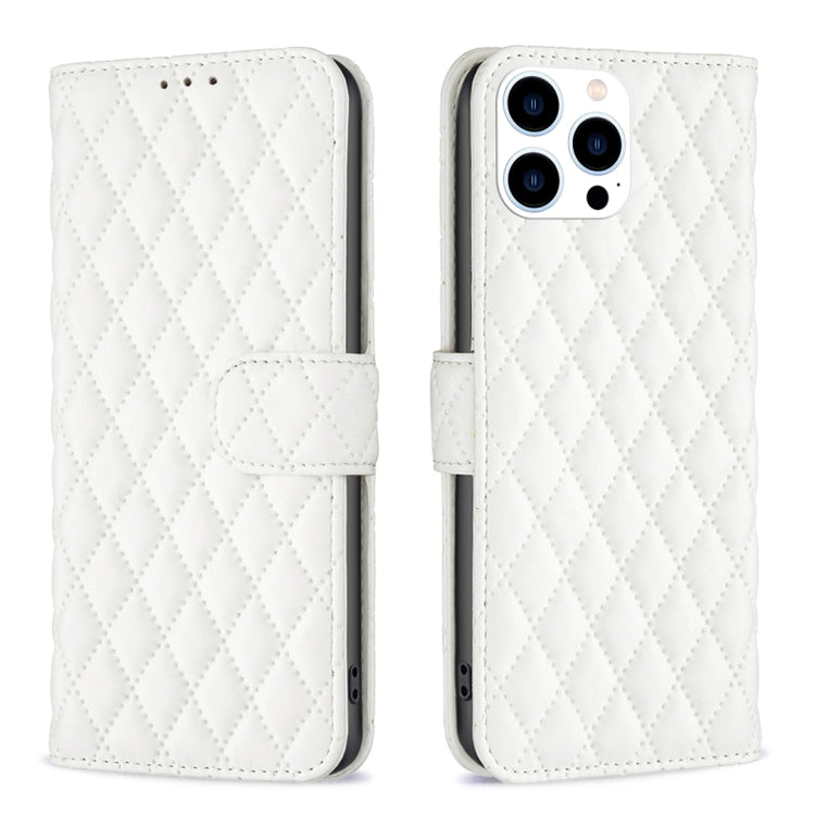 Étui portefeuille en cuir à rabat en treillis diamanté, pour iPhone 17e / 16e, pour iPhone 17 Pro Max, pour iPhone 17 Pro, pour iPhone 17, pour iPhone Air, pour iPhone 16 Pro Max, pour iPhone 16 Pro, pour iPhone 16 Plus