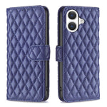 Étui portefeuille en cuir à rabat en treillis diamanté, pour iPhone 17e / 16e, pour iPhone 17 Pro Max, pour iPhone 17 Pro, pour iPhone 17, pour iPhone Air, pour iPhone 16 Pro Max, pour iPhone 16 Pro, pour iPhone 16 Plus