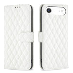 Étui portefeuille en cuir à rabat en treillis diamanté, pour iPhone 17e / 16e, pour iPhone 17 Pro Max, pour iPhone 17 Pro, pour iPhone 17, pour iPhone Air, pour iPhone 16 Pro Max, pour iPhone 16 Pro, pour iPhone 16 Plus