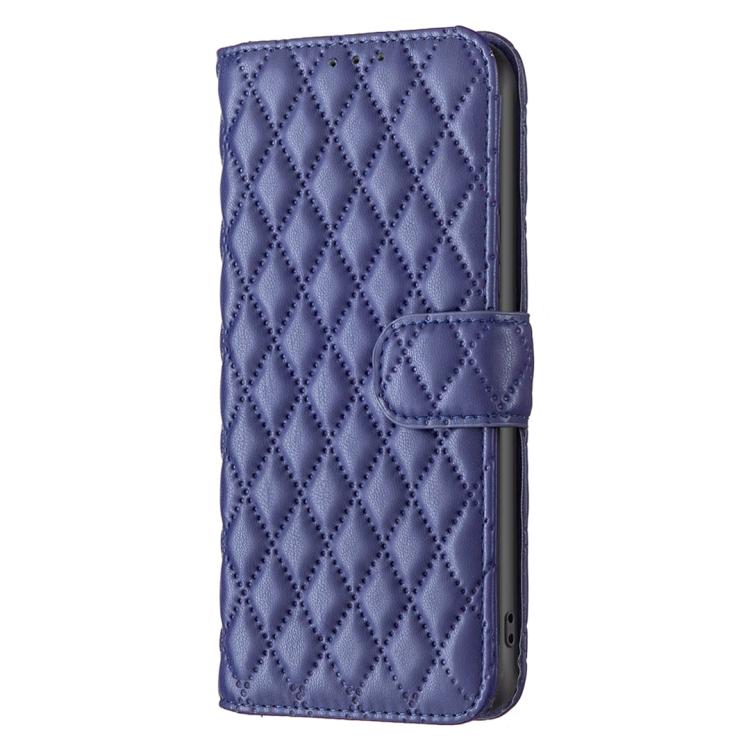 Étui portefeuille en cuir à rabat en treillis diamanté, pour iPhone 17e / 16e, pour iPhone 17 Pro Max, pour iPhone 17 Pro, pour iPhone 17, pour iPhone Air, pour iPhone 16 Pro Max, pour iPhone 16 Pro, pour iPhone 16 Plus