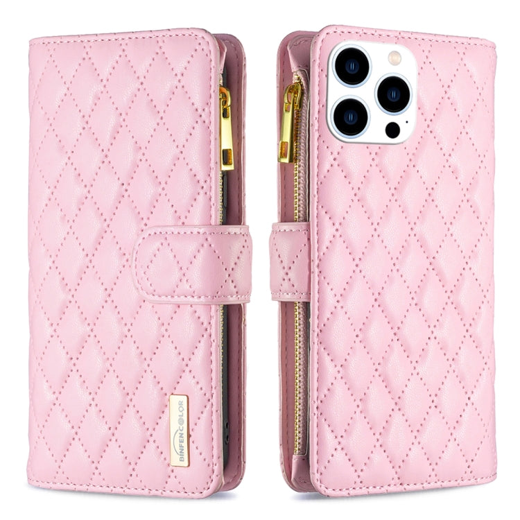 Étui portefeuille à rabat en cuir avec fermeture éclair à motif losanges, pour iPhone 17 Pro Max, pour iPhone 17 Pro, pour iPhone 17, pour iPhone Air, pour iPhone 16 Pro Max, pour iPhone 16 Pro, pour iPhone 16 Plus, pour iPhone 16