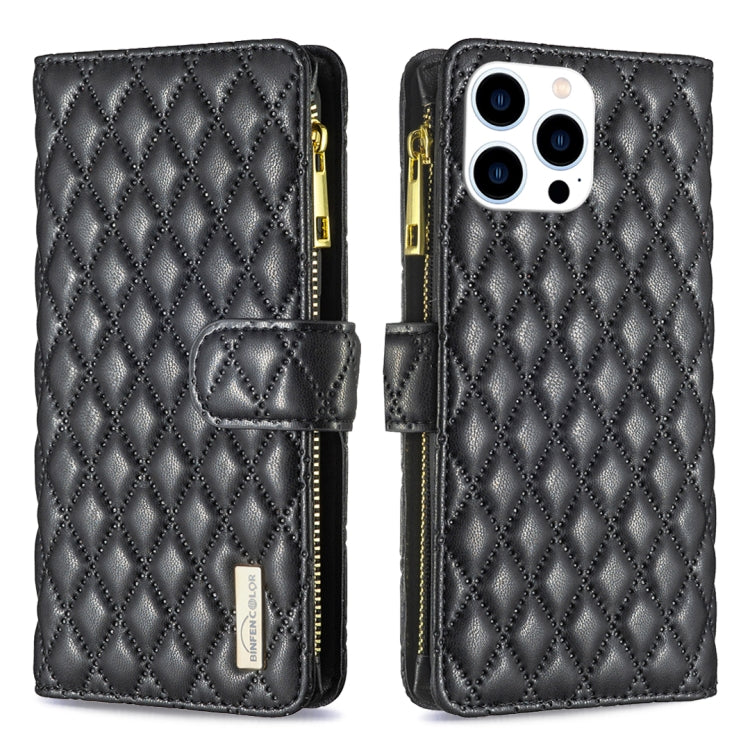 Étui portefeuille à rabat en cuir avec fermeture éclair à motif losanges, pour iPhone 17 Pro Max, pour iPhone 17 Pro, pour iPhone 17, pour iPhone Air, pour iPhone 16 Pro Max, pour iPhone 16 Pro, pour iPhone 16 Plus, pour iPhone 16