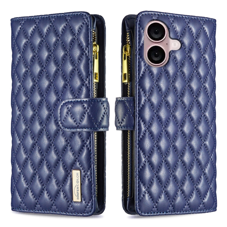 Étui portefeuille à rabat en cuir avec fermeture éclair à motif losanges, pour iPhone 17 Pro Max, pour iPhone 17 Pro, pour iPhone 17, pour iPhone Air, pour iPhone 16 Pro Max, pour iPhone 16 Pro, pour iPhone 16 Plus, pour iPhone 16