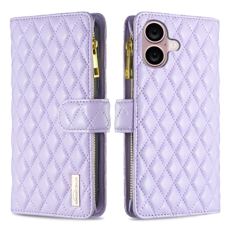 Étui portefeuille à rabat en cuir avec fermeture éclair à motif losanges, pour iPhone 17 Pro Max, pour iPhone 17 Pro, pour iPhone 17, pour iPhone Air, pour iPhone 16 Pro Max, pour iPhone 16 Pro, pour iPhone 16 Plus, pour iPhone 16