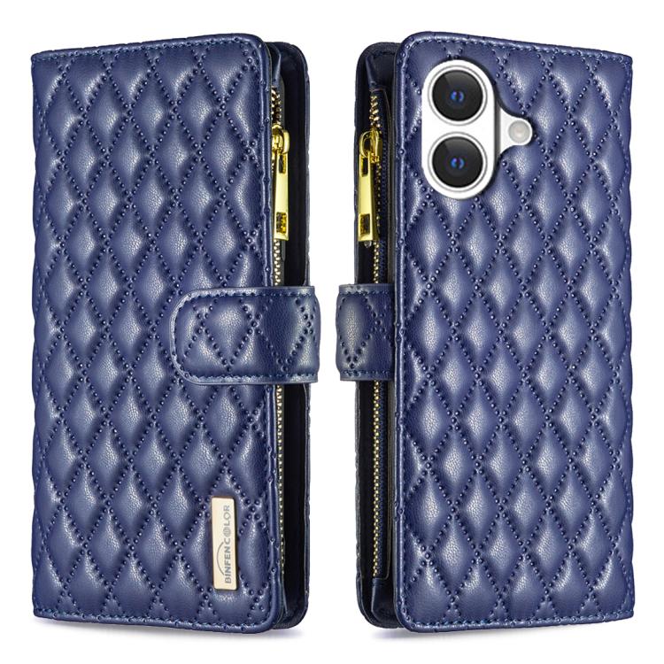 Étui portefeuille à rabat en cuir avec fermeture éclair à motif losanges, pour iPhone 17 Pro Max, pour iPhone 17 Pro, pour iPhone 17, pour iPhone Air, pour iPhone 16 Pro Max, pour iPhone 16 Pro, pour iPhone 16 Plus, pour iPhone 16