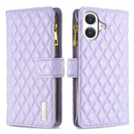 Étui portefeuille à rabat en cuir avec fermeture éclair à motif losanges, pour iPhone 17 Pro Max, pour iPhone 17 Pro, pour iPhone 17, pour iPhone Air, pour iPhone 16 Pro Max, pour iPhone 16 Pro, pour iPhone 16 Plus, pour iPhone 16