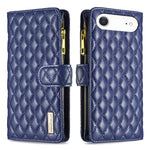 Étui portefeuille à rabat en cuir avec fermeture éclair à motif losanges, pour iPhone 17 Pro Max, pour iPhone 17 Pro, pour iPhone 17, pour iPhone Air, pour iPhone 16 Pro Max, pour iPhone 16 Pro, pour iPhone 16 Plus, pour iPhone 16
