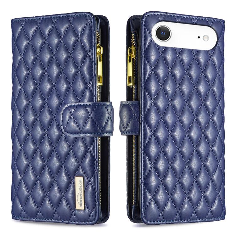 Étui portefeuille à rabat en cuir avec fermeture éclair à motif losanges, pour iPhone 17 Pro Max, pour iPhone 17 Pro, pour iPhone 17, pour iPhone Air, pour iPhone 16 Pro Max, pour iPhone 16 Pro, pour iPhone 16 Plus, pour iPhone 16