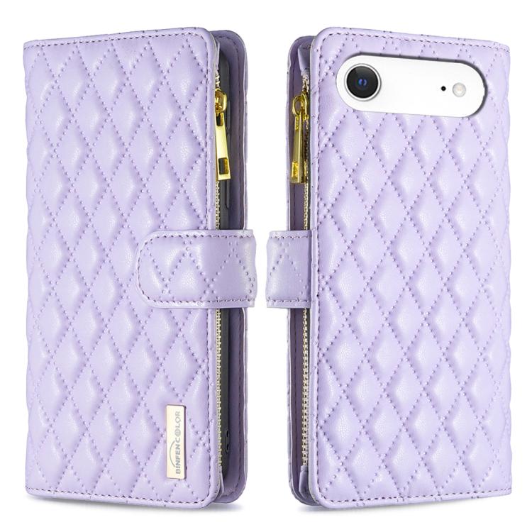 Étui portefeuille à rabat en cuir avec fermeture éclair à motif losanges, pour iPhone 17 Pro Max, pour iPhone 17 Pro, pour iPhone 17, pour iPhone Air, pour iPhone 16 Pro Max, pour iPhone 16 Pro, pour iPhone 16 Plus, pour iPhone 16