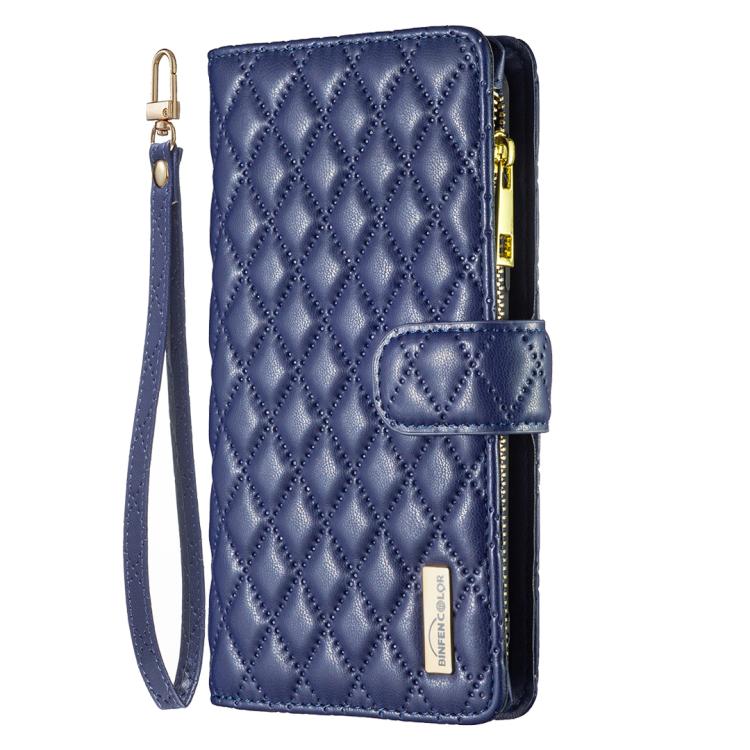 Étui portefeuille à rabat en cuir avec fermeture éclair à motif losanges, pour iPhone 17 Pro Max, pour iPhone 17 Pro, pour iPhone 17, pour iPhone Air, pour iPhone 16 Pro Max, pour iPhone 16 Pro, pour iPhone 16 Plus, pour iPhone 16