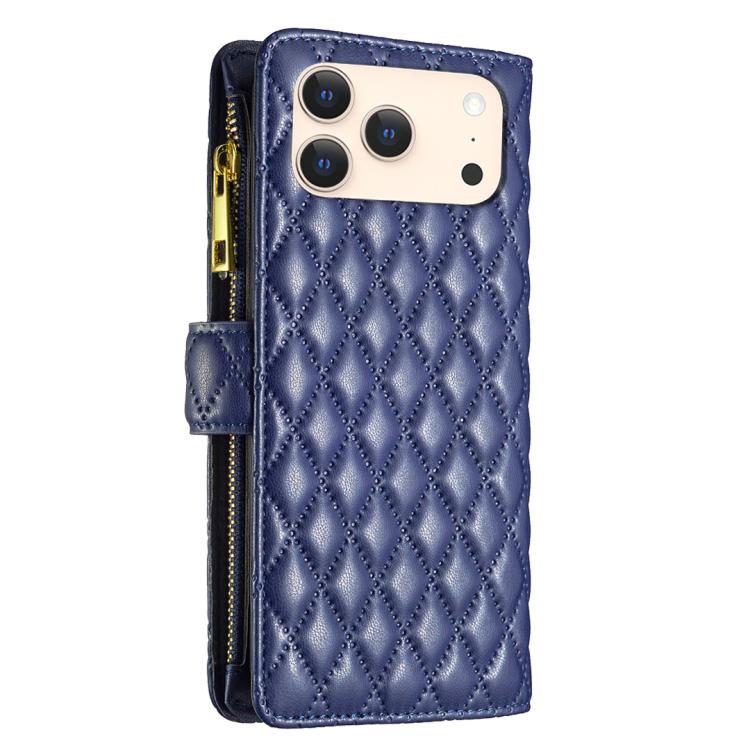 Étui portefeuille à rabat en cuir avec fermeture éclair à motif losanges, pour iPhone 17 Pro Max, pour iPhone 17 Pro, pour iPhone 17, pour iPhone Air, pour iPhone 16 Pro Max, pour iPhone 16 Pro, pour iPhone 16 Plus, pour iPhone 16