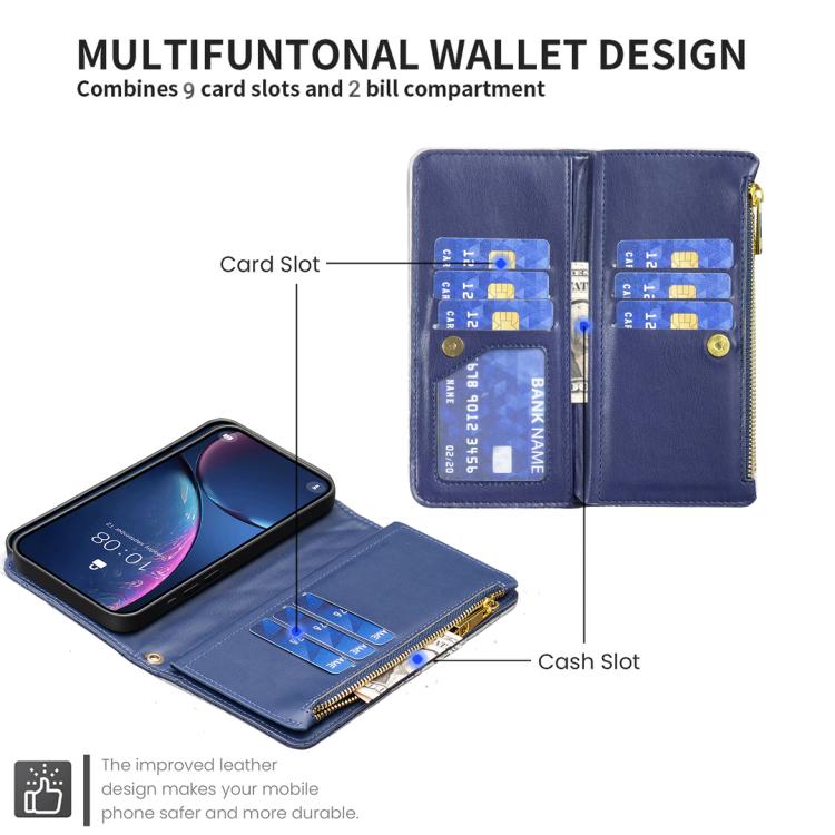 Étui portefeuille à rabat en cuir avec fermeture éclair à motif losanges, pour iPhone 17 Pro Max, pour iPhone 17 Pro, pour iPhone 17, pour iPhone Air, pour iPhone 16 Pro Max, pour iPhone 16 Pro, pour iPhone 16 Plus, pour iPhone 16