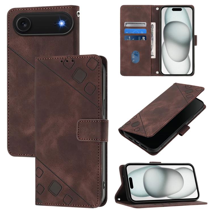 Coque de téléphone en cuir gaufré au toucher doux, Pour iPhone 17 Pro Max, Pour iPhone 17 Pro, Pour iPhone 17, Pour iPhone Air, Pour iPhone SE 2024, Pour iPhone 16 Pro Max, Pour iPhone 16 Pro, Pour iPhone 16 Plus