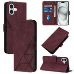 Étui de téléphone en cuir gaufré 3D à rabat avec bandoulière, pour iPhone 16e / 17e, pour iPhone 17 Pro Max, pour iPhone 17 Pro, pour iPhone 17, pour iPhone Air, pour iPhone 16 Pro Max, pour iPhone 16 Pro, pour iPhone 16 Plus