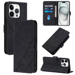 Étui de téléphone en cuir gaufré 3D à rabat avec bandoulière, pour iPhone 16e / 17e, pour iPhone 17 Pro Max, pour iPhone 17 Pro, pour iPhone 17, pour iPhone Air, pour iPhone 16 Pro Max, pour iPhone 16 Pro, pour iPhone 16 Plus