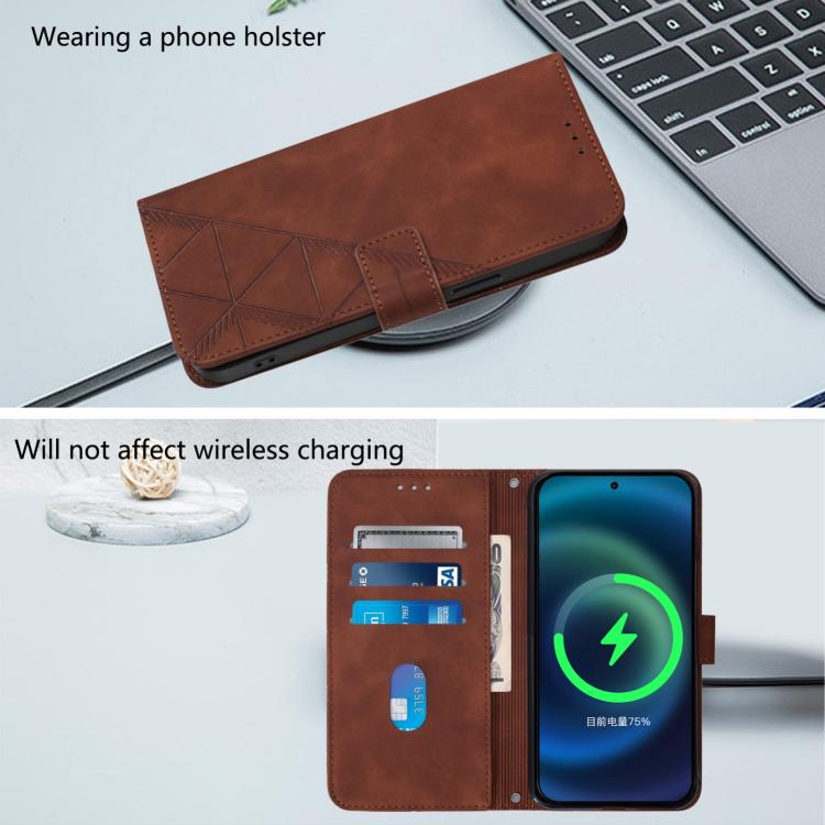 Étui de téléphone en cuir gaufré 3D à rabat avec bandoulière, pour iPhone 16e / 17e, pour iPhone 17 Pro Max, pour iPhone 17 Pro, pour iPhone 17, pour iPhone Air, pour iPhone 16 Pro Max, pour iPhone 16 Pro, pour iPhone 16 Plus