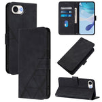 Étui de téléphone en cuir gaufré 3D à rabat avec bandoulière, pour iPhone 16e / 17e, pour iPhone 17 Pro Max, pour iPhone 17 Pro, pour iPhone 17, pour iPhone Air, pour iPhone 16 Pro Max, pour iPhone 16 Pro, pour iPhone 16 Plus