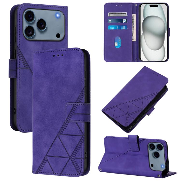 Étui de téléphone en cuir gaufré 3D à rabat avec bandoulière, pour iPhone 16e / 17e, pour iPhone 17 Pro Max, pour iPhone 17 Pro, pour iPhone 17, pour iPhone Air, pour iPhone 16 Pro Max, pour iPhone 16 Pro, pour iPhone 16 Plus